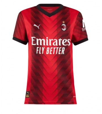 Maillot de foot AC Milan Domicile Femmes 2023-24 Manches Courte